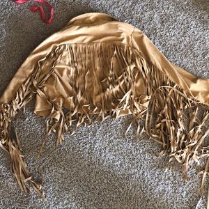 Shein faux fringe jacket